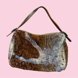 Isabella Fiora leather fur bag